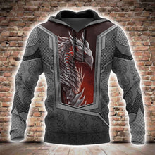 Load image into Gallery viewer, Dragon 3D All Over Printed Hoodie, T-shirt, Long sleeve T-shirt, Tank Top, Short, Zipper Hoodie No.38