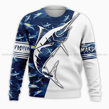 Load image into Gallery viewer, Marlin Fishing 3D All Over Printed Hoodie, T-shirt, Long sleeve T-shirt, Tank Top, Short, Zipper Hoodie No.119