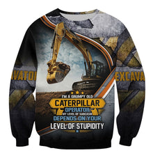 Load image into Gallery viewer, Beautiful Excavator 3D All Over Printed Hoodie, T-shirt, Long sleeve T-shirt, Tank Top, Short, Zipper Hoodie No.112