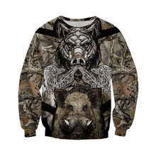 Load image into Gallery viewer, Boar Hunting 3D All Over Printed Hoodie, T-shirt, Long sleeve T-shirt, Tank Top, Short, Zipper Hoodie No.54