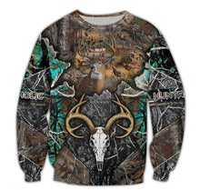 Load image into Gallery viewer, Deer Huntaholic 3D All Over Printed Hoodie, T-shirt, Long sleeve T-shirt, Tank Top, Short, Zipper Hoodie No.06