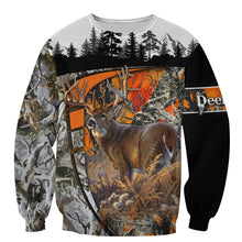 Load image into Gallery viewer, Deer Hunting 3D All Over Printed Hoodie, T-shirt, Long sleeve T-shirt, Tank Top, Short, Zipper Hoodie No.118