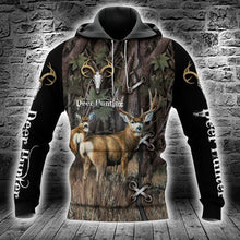Load image into Gallery viewer, Deer Hunting 3D All Over Printed Hoodie, T-shirt, Long sleeve T-shirt, Tank Top, Short, Zipper Hoodie No.52