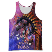 Load image into Gallery viewer, Horse 3D All Over Printed Hoodie, T-shirt, Long sleeve T-shirt, Tank Top, Short, Zipper Hoodie No.41