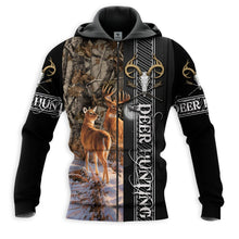 Load image into Gallery viewer, Deer Hunting 3D All Over Printed Hoodie, T-shirt, Long sleeve T-shirt, Tank Top, Short, Zipper Hoodie No.67