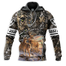 Load image into Gallery viewer, Deer Hunting 3D All Over Printed Hoodie, T-shirt, Long sleeve T-shirt, Tank Top, Short, Zipper Hoodie No.33