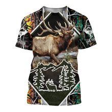 Load image into Gallery viewer, Elk Hunting 3D All Over Printed Hoodie, T-shirt, Long sleeve T-shirt, Tank Top, Short, Zipper Hoodie No.123