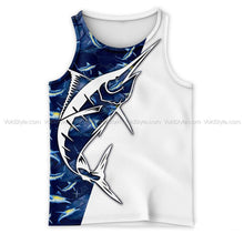 Load image into Gallery viewer, Marlin Fishing 3D All Over Printed Hoodie, T-shirt, Long sleeve T-shirt, Tank Top, Short, Zipper Hoodie No.119
