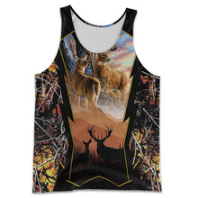 Load image into Gallery viewer, Deer Hunting 3D All Over Printed Hoodie, T-shirt, Long sleeve T-shirt, Tank Top, Short, Zipper Hoodie No.35