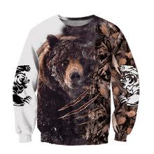 Load image into Gallery viewer, Bear Hunting 3D All Over Printed Hoodie, T-shirt, Long sleeve T-shirt, Tank Top, Short, Zipper Hoodie No.04