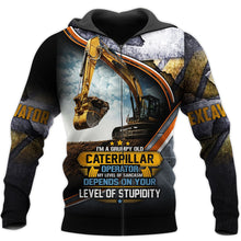 Load image into Gallery viewer, Beautiful Excavator 3D All Over Printed Hoodie, T-shirt, Long sleeve T-shirt, Tank Top, Short, Zipper Hoodie No.112