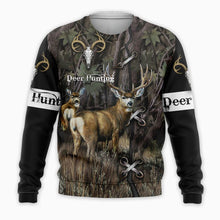 Load image into Gallery viewer, Deer Hunting 3D All Over Printed Hoodie, T-shirt, Long sleeve T-shirt, Tank Top, Short, Zipper Hoodie No.52