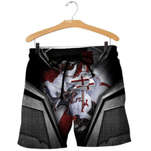 Load image into Gallery viewer, Brave Knight Templar 3D All Over Printed Hoodie, T-shirt, Long sleeve T-shirt, Tank Top, Short, Zipper Hoodie No.21