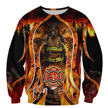Load image into Gallery viewer, Fire Fight 3D All Over Printed Hoodie, T-shirt, Long sleeve T-shirt, Tank Top, Short, Zipper Hoodie No.107