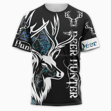 Load image into Gallery viewer, Deer Hunting 3D All Over Printed Hoodie, T-shirt, Long sleeve T-shirt, Tank Top, Short, Zipper Hoodie No.09