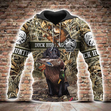 Load image into Gallery viewer, Duck Hunting 3D All Over Printed Hoodie, T-shirt, Long sleeve T-shirt, Tank Top, Short, Zipper Hoodie No.48
