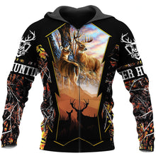 Load image into Gallery viewer, Deer Hunting 3D All Over Printed Hoodie, T-shirt, Long sleeve T-shirt, Tank Top, Short, Zipper Hoodie No.35