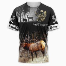 Load image into Gallery viewer, Deer Hunting 3D All Over Printed Hoodie, T-shirt, Long sleeve T-shirt, Tank Top, Short, Zipper Hoodie No.132