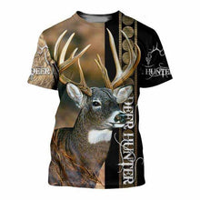 Load image into Gallery viewer, Deer Hunting 3D All Over Printed Hoodie, T-shirt, Long sleeve T-shirt, Tank Top, Short, Zipper Hoodie No.55