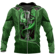 Load image into Gallery viewer, Dragon 3D All Over Printed Hoodie, T-shirt, Long sleeve T-shirt, Tank Top, Short, Zipper Hoodie No.08
