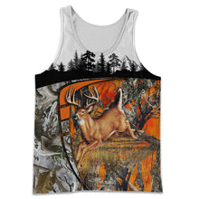 Load image into Gallery viewer, Deer Hunting 3D All Over Printed Hoodie, T-shirt, Long sleeve T-shirt, Tank Top, Short, Zipper Hoodie No.126