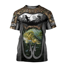 Load image into Gallery viewer, Walleye Fishing 3D All Over Printed Hoodie, T-shirt, Long sleeve T-shirt, Tank Top, Short, Zipper Hoodie No.75