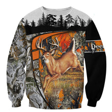 Load image into Gallery viewer, Deer Hunting 3D All Over Printed Hoodie, T-shirt, Long sleeve T-shirt, Tank Top, Short, Zipper Hoodie No.14