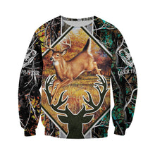 Load image into Gallery viewer, Deer Hunting 3D All Over Printed Hoodie, T-shirt, Long sleeve T-shirt, Tank Top, Short, Zipper Hoodie No.125