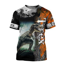 Load image into Gallery viewer, Dinosaur 3D All Over Printed Hoodie, T-shirt, Long sleeve T-shirt, Tank Top, Short, Zipper Hoodie No.17