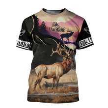 Load image into Gallery viewer, Elk Hunting 3D All Over Printed Hoodie, T-shirt, Long sleeve T-shirt, Tank Top, Short, Zipper Hoodie No.103