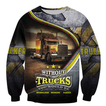 Load image into Gallery viewer, I Am A Trucker 3D All Over Printed Hoodie, T-shirt, Long sleeve T-shirt, Tank Top, Short, Zipper Hoodie No.77