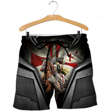 Load image into Gallery viewer, Brave Knight Templar 3D All Over Printed Hoodie, T-shirt, Long sleeve T-shirt, Tank Top, Short, Zipper Hoodie No.23