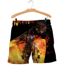 Load image into Gallery viewer, Brave Firefighter 3D All Over Printed Hoodie, T-shirt, Long sleeve T-shirt, Tank Top, Short, Zipper Hoodie No.111