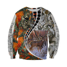 Load image into Gallery viewer, Deer Hunting 3D All Over Printed Hoodie, T-shirt, Long sleeve T-shirt, Tank Top, Short, Zipper Hoodie No.62