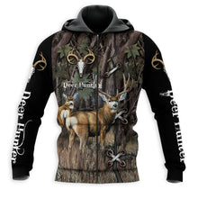 Load image into Gallery viewer, Deer Hunting 3D All Over Printed Hoodie, T-shirt, Long sleeve T-shirt, Tank Top, Short, Zipper Hoodie No.52
