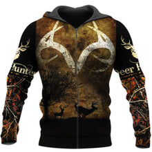 Load image into Gallery viewer, Deer Hunting 3D All Over Printed Hoodie, T-shirt, Long sleeve T-shirt, Tank Top, Short, Zipper Hoodie No.74