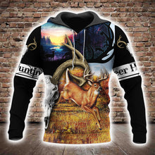 Load image into Gallery viewer, Deer Hunting 3D All Over Printed Hoodie, T-shirt, Long sleeve T-shirt, Tank Top, Short, Zipper Hoodie No.56