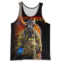 Load image into Gallery viewer, Fire Fight 3D All Over Printed Hoodie, T-shirt, Long sleeve T-shirt, Tank Top, Short, Zipper Hoodie No.113