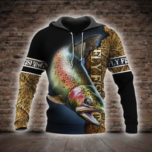 Load image into Gallery viewer, Fly Fishing 3D All Over Printed Hoodie, T-shirt, Long sleeve T-shirt, Tank Top, Short, Zipper Hoodie No.133