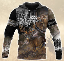 Load image into Gallery viewer, Deer Hunting 3D All Over Printed Hoodie, T-shirt, Long sleeve T-shirt, Tank Top, Short, Zipper Hoodie No.34