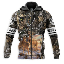 Load image into Gallery viewer, Deer Hunting 3D All Over Printed Hoodie, T-shirt, Long sleeve T-shirt, Tank Top, Short, Zipper Hoodie No.33