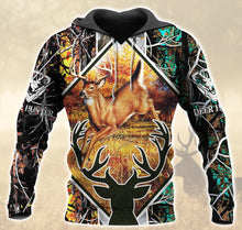 Load image into Gallery viewer, Deer Hunting 3D All Over Printed Hoodie, T-shirt, Long sleeve T-shirt, Tank Top, Short, Zipper Hoodie No.125