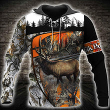 Load image into Gallery viewer, Amazing Elk Hunting 3D All Over Printed Hoodie, T-shirt, Long sleeve T-shirt, Tank Top, Short, Zipper Hoodie No.130