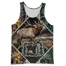 Load image into Gallery viewer, Elk Hunting 3D All Over Printed Hoodie, T-shirt, Long sleeve T-shirt, Tank Top, Short, Zipper Hoodie No.123