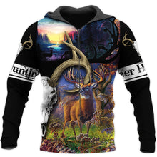 Load image into Gallery viewer, Deer Hunting 3D All Over Printed Hoodie, T-shirt, Long sleeve T-shirt, Tank Top, Short, Zipper Hoodie No.49