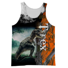 Load image into Gallery viewer, Dinosaur 3D All Over Printed Hoodie, T-shirt, Long sleeve T-shirt, Tank Top, Short, Zipper Hoodie No.17