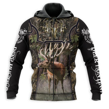 Load image into Gallery viewer, Deer Hunting 3D All Over Printed Hoodie, T-shirt, Long sleeve T-shirt, Tank Top, Short, Zipper Hoodie No.28
