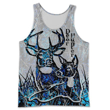 Load image into Gallery viewer, Deer Hunting 3D All Over Printed Hoodie, T-shirt, Long sleeve T-shirt, Tank Top, Short, Zipper Hoodie No.114