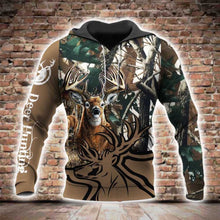 Load image into Gallery viewer, Deer Hunting 3D All Over Printed Hoodie, T-shirt, Long sleeve T-shirt, Tank Top, Short, Zipper Hoodie No.116