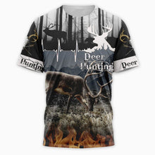 Load image into Gallery viewer, Deer Hunting 3D All Over Printed Hoodie, T-shirt, Long sleeve T-shirt, Tank Top, Short, Zipper Hoodie No.36